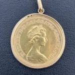 ソブリン金貨　ペンダントトップ
